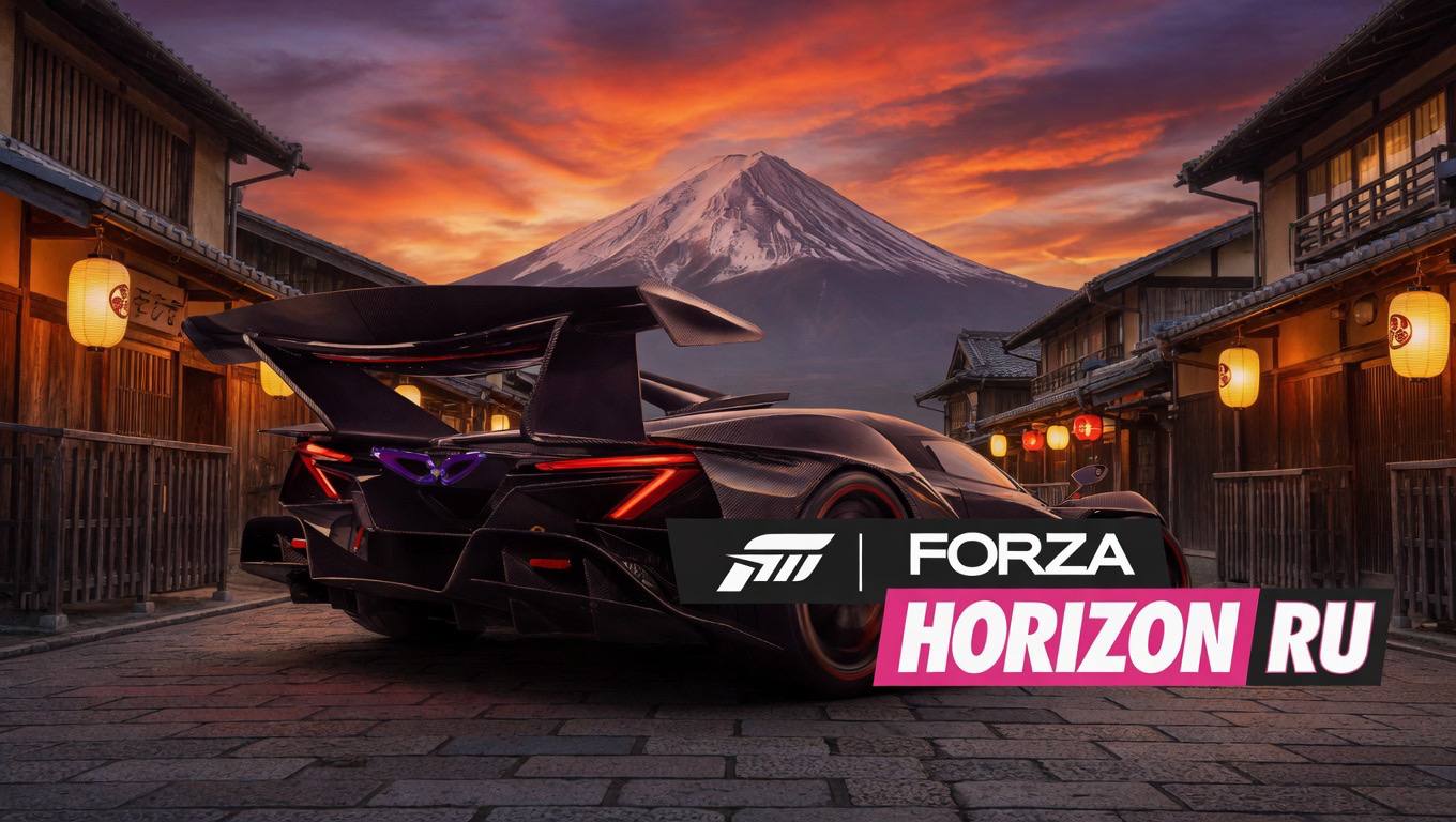 Discovery splash banner for Forza Horizon RU Discord server