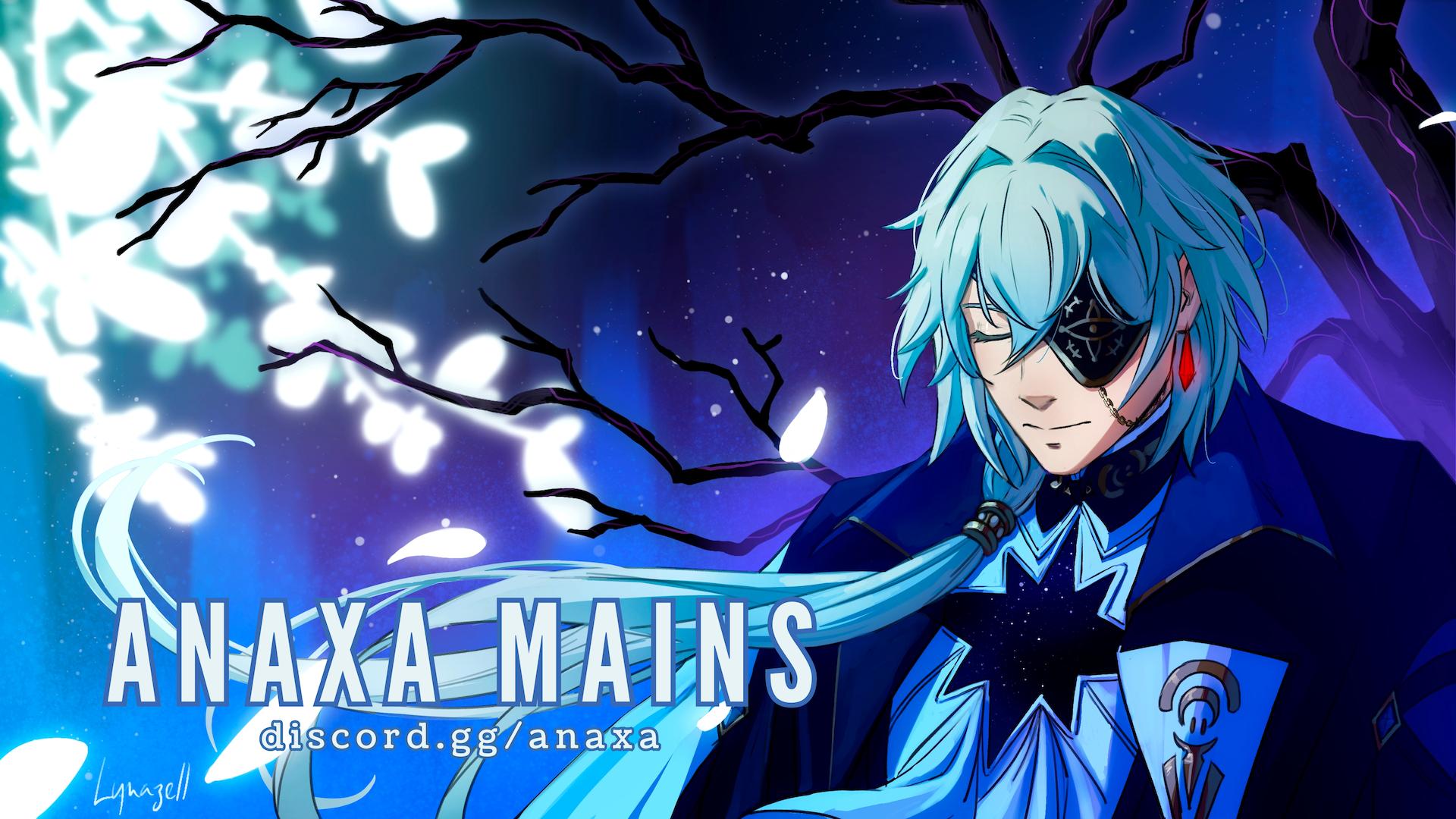 Discovery splash banner for Anaxa Mains ⟢ Honkai Star Rail Discord server