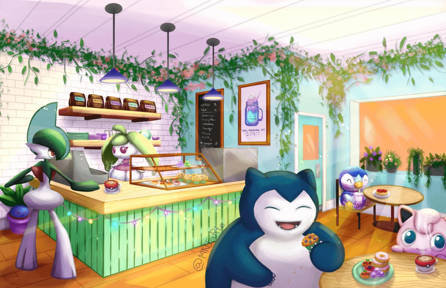 Discovery splash banner for CAFE SNORLAX Discord server