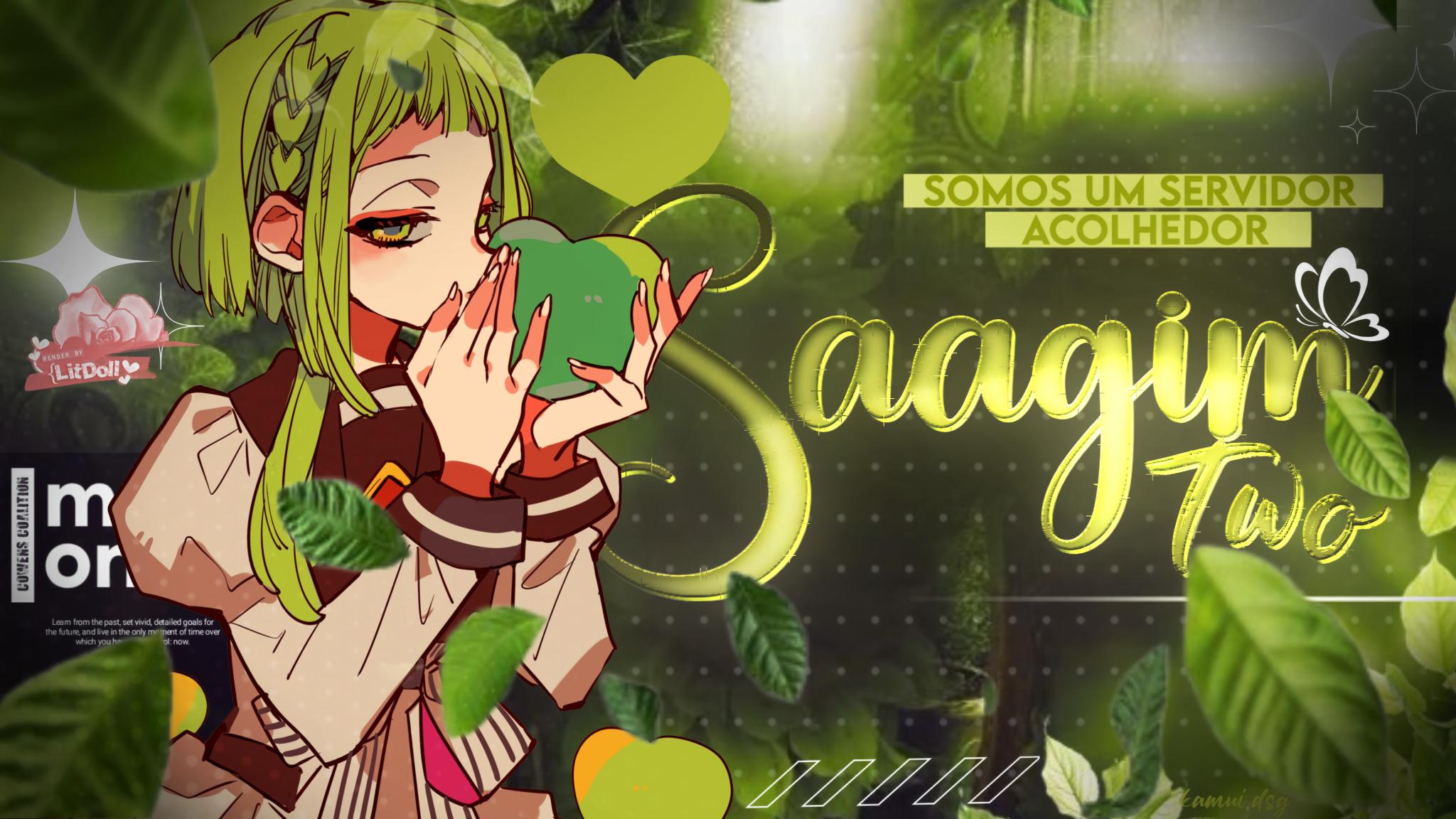 Discovery splash banner for SaagimTwO 🍥 • Jogos & Bate-papo • Tag: 𝐒ᵗ • Animes #5K Discord server