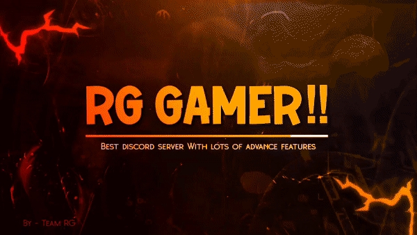 Discovery splash banner for RG GAMER Discord server