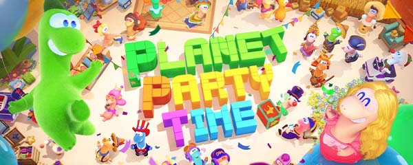 Discovery splash banner for Planet Party Time Discord server