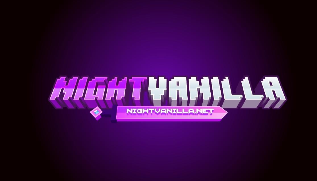 Discovery splash banner for NightVanilla | 1.21+ Discord server