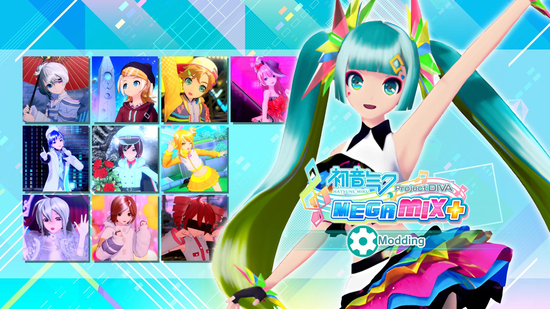 Discovery splash banner for Mega Mix+ Modding Discord server