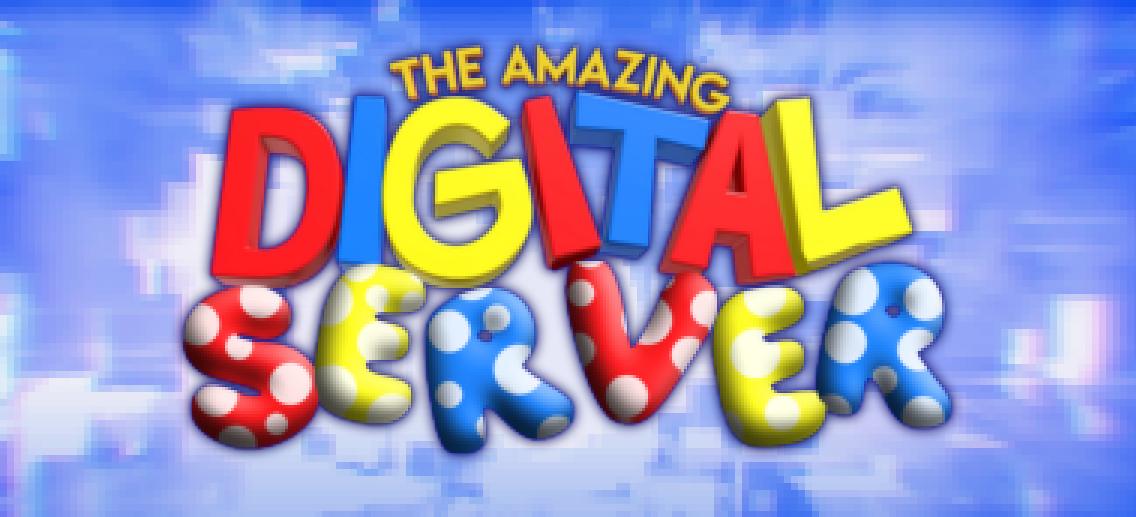 Discovery splash banner for 🎪The Digital Circus!🎪 (no spoilers please!) Discord server