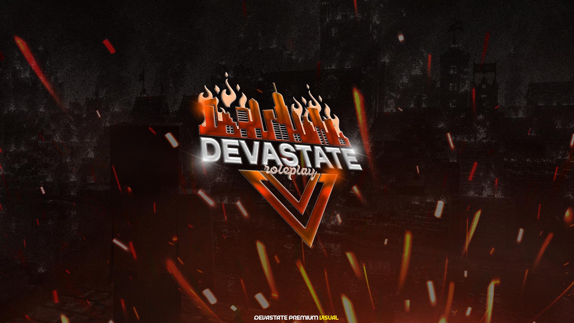 Discovery splash banner for Devastate Discord server