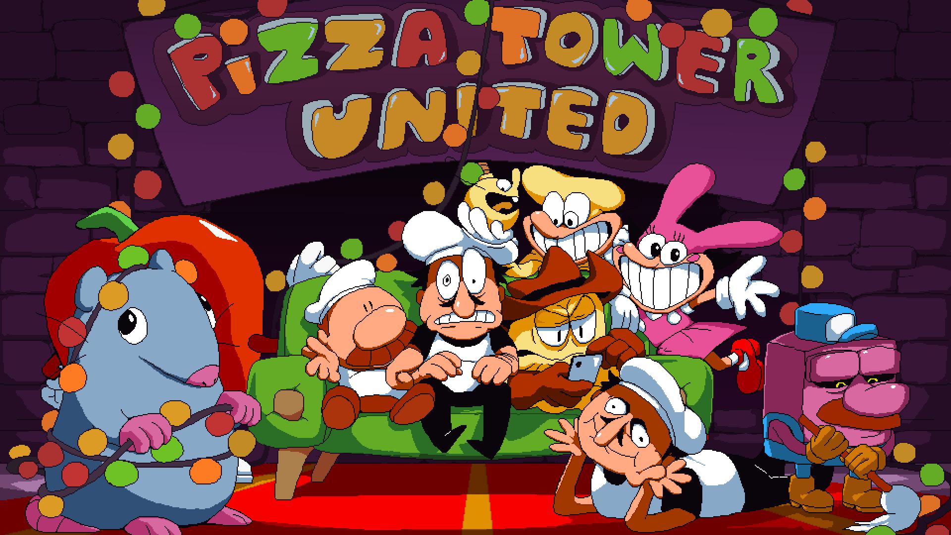 Discovery splash banner for Pizza Tower United Discord server