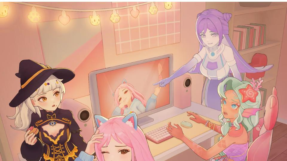 Discovery splash banner for AI2U: With You 'Til The End ~ Yandere AI Girlfriend Simulator Discord server
