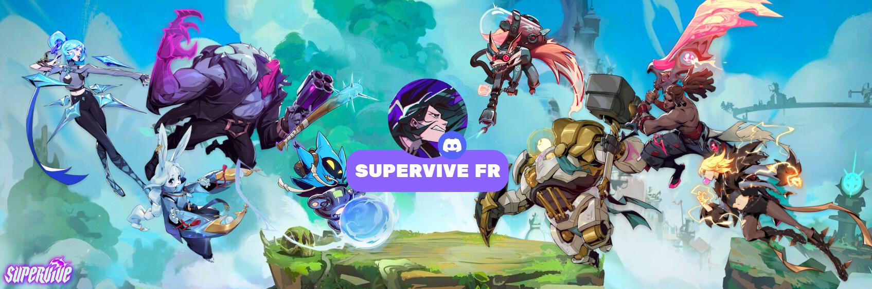Discovery splash banner for SUPERVIVE FR Discord server