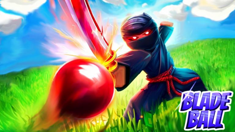 Discovery splash banner for Blade Ball Discord server