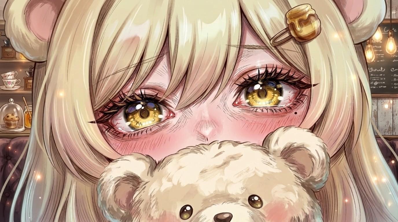 Discovery splash banner for Bear Café 𓂃 🐻🌱 Discord server
