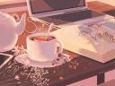 Discovery splash banner for Café des Rencontres Discord server