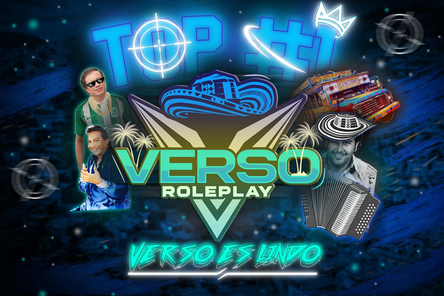 Discovery splash banner for Verso Roleplay | MTA 2026 Discord server