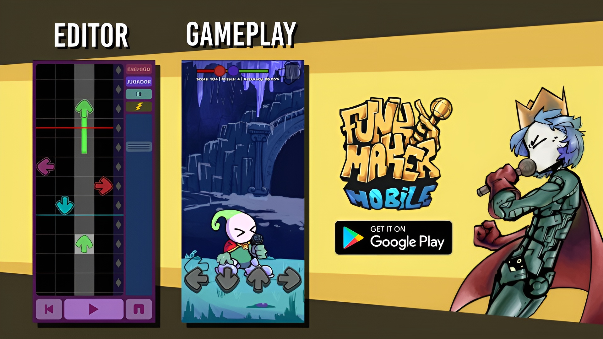Discovery splash banner for Funky Maker: Mobile Discord server