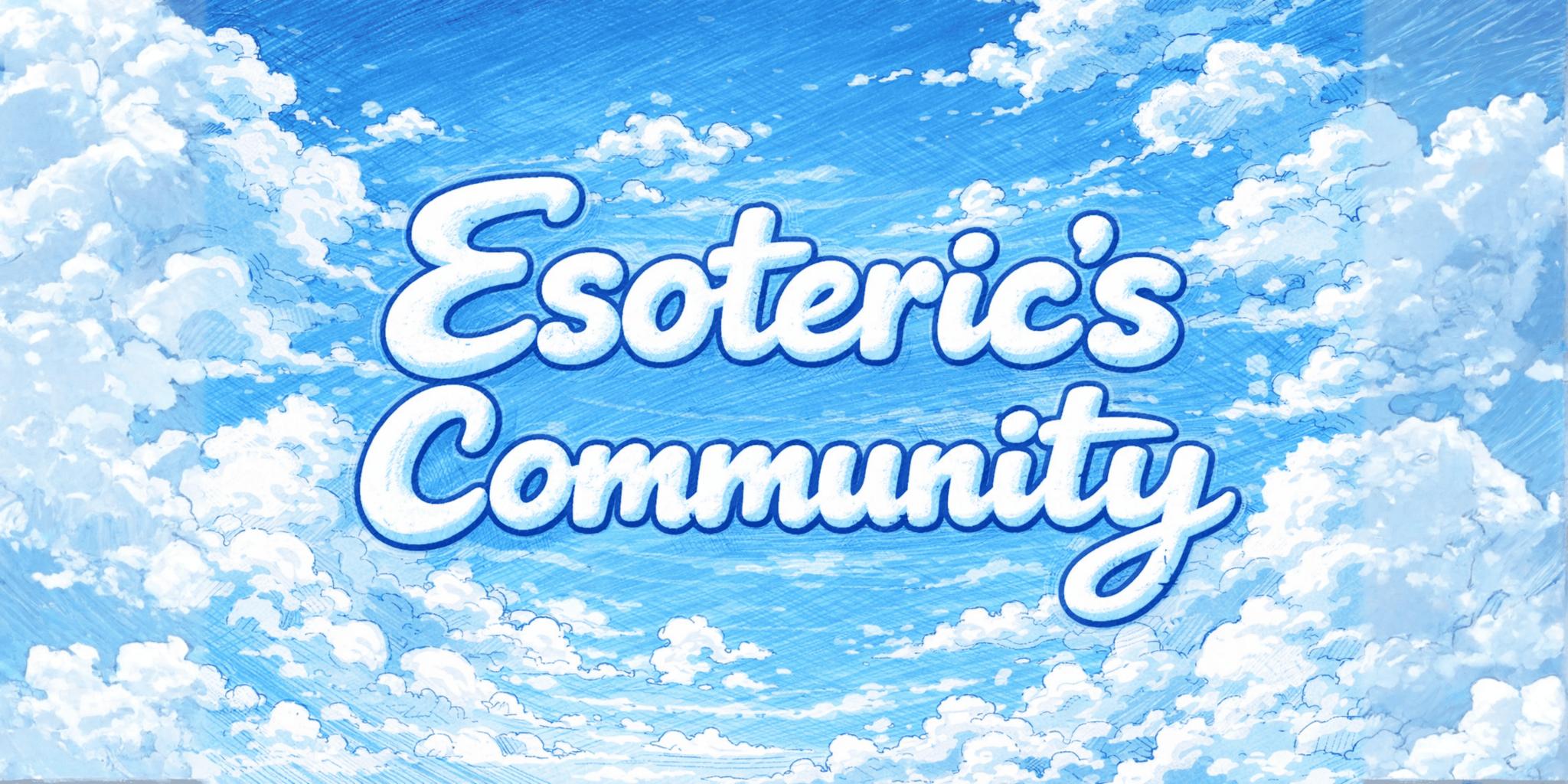 Discovery splash banner for Esoteric's Community Discord server