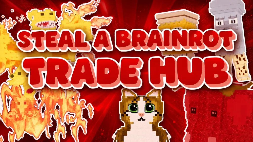 Discovery splash banner for Steal A Brainrot Market Discord server