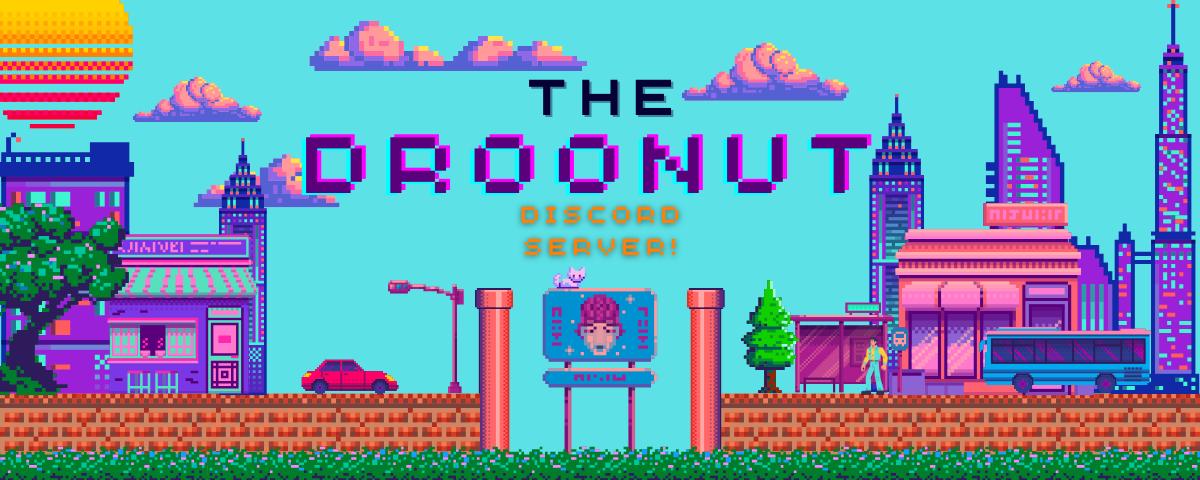 Discovery splash banner for DrooNut Discord server