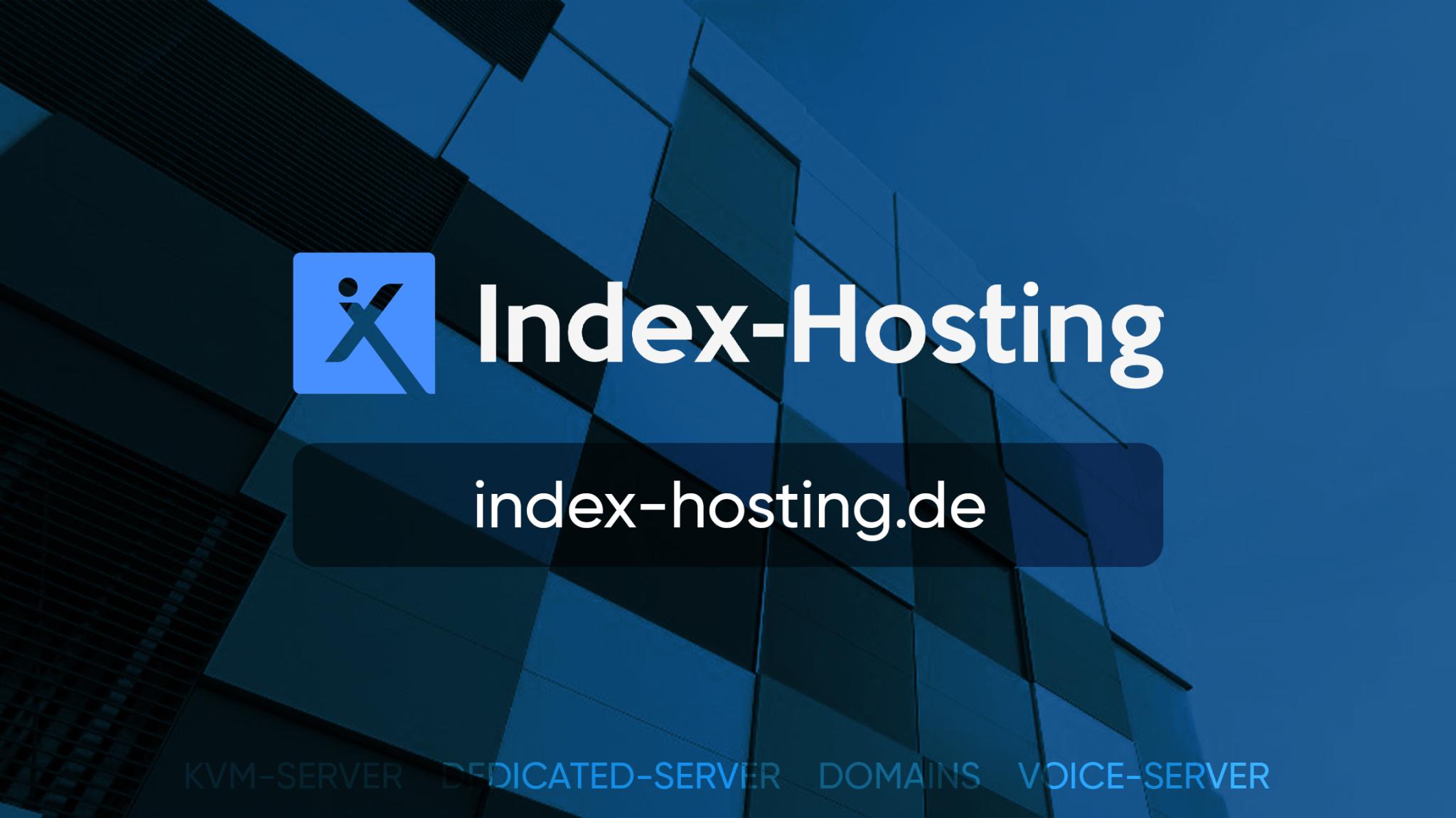 Discovery splash banner for index-hosting.com - community Discord server