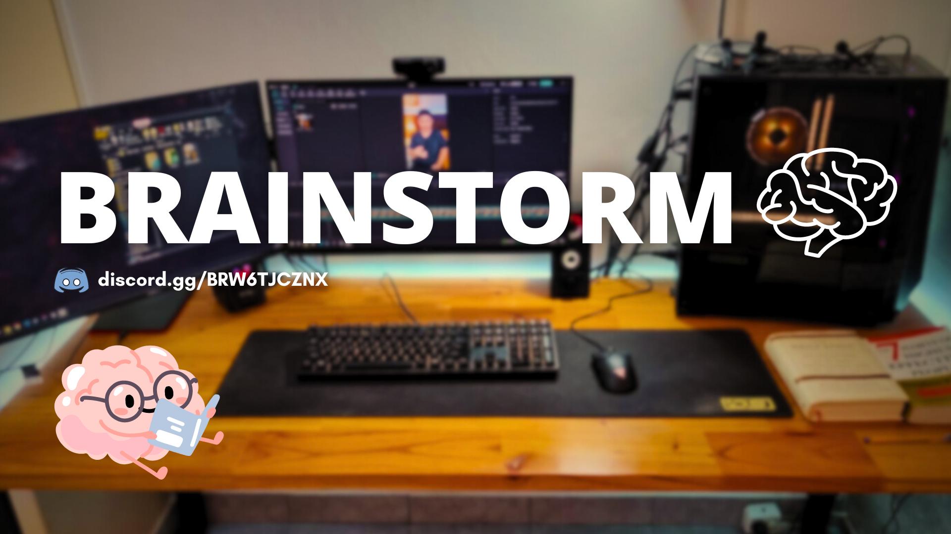 Discovery splash banner for Brainstorm 🧠⚡ Discord server