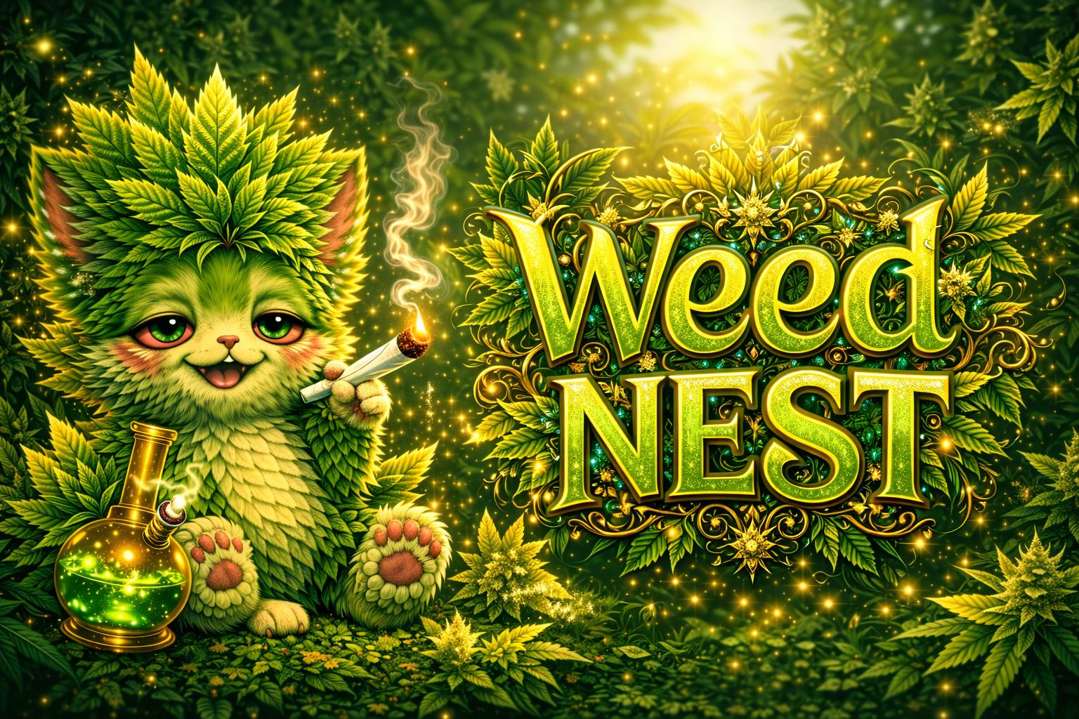 Discovery splash banner for 🌿 Weed Nest 𖥸 Discord server