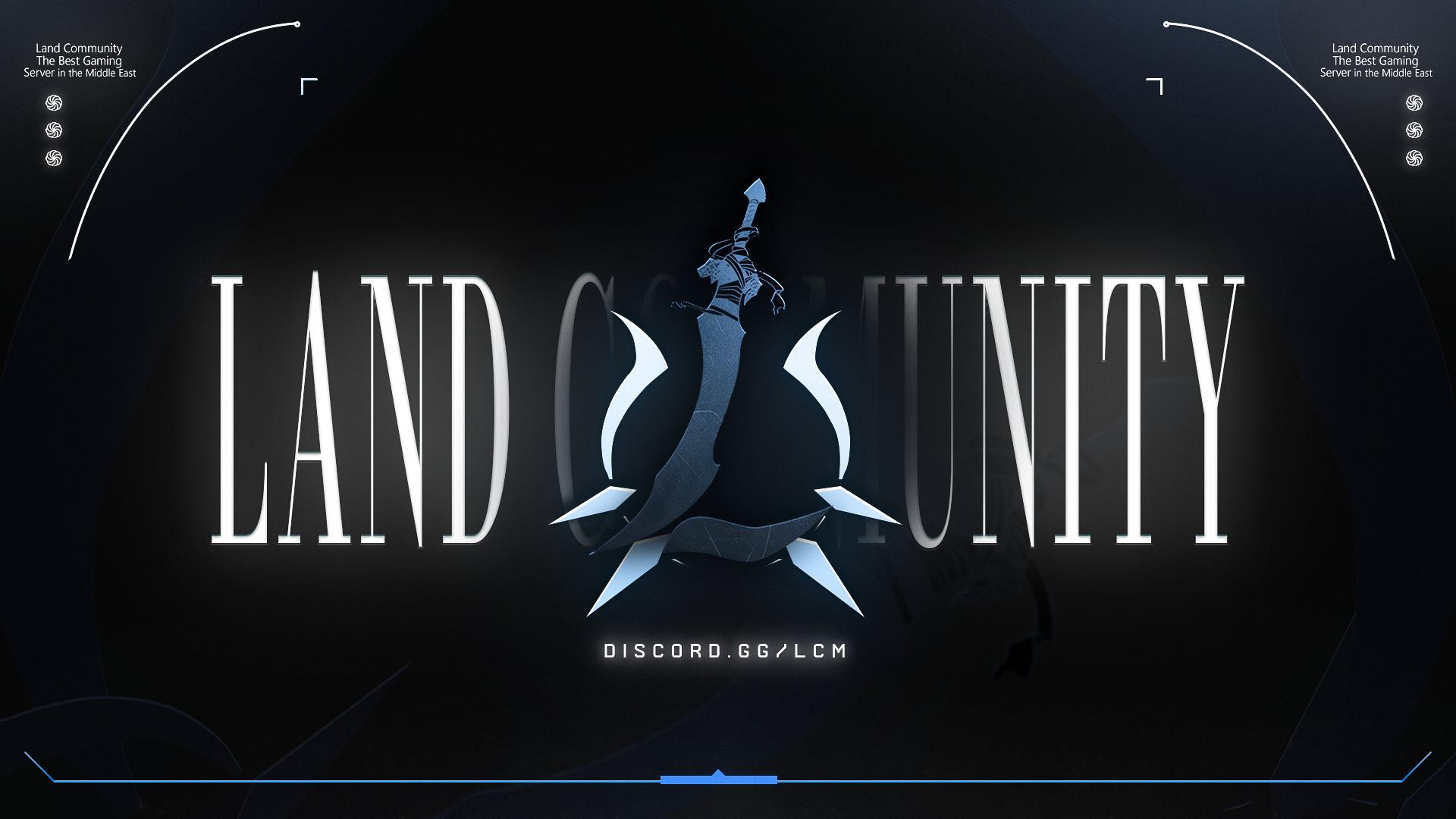 Discovery splash banner for Land Community V.3 Discord server