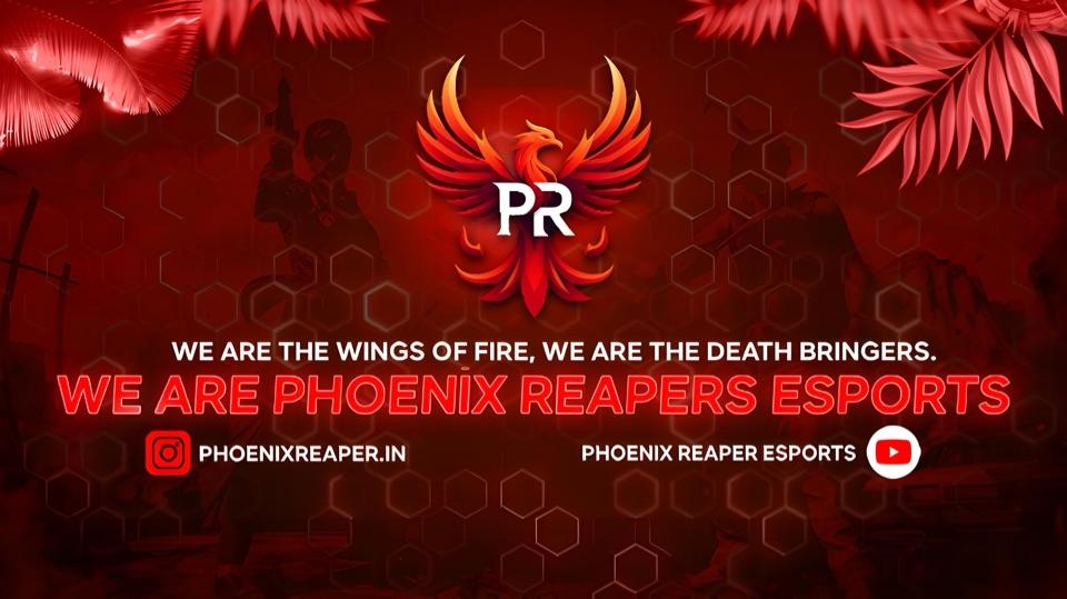 Discovery splash banner for PHOENIX REAPER ESPORTS 🇮🇳 Discord server