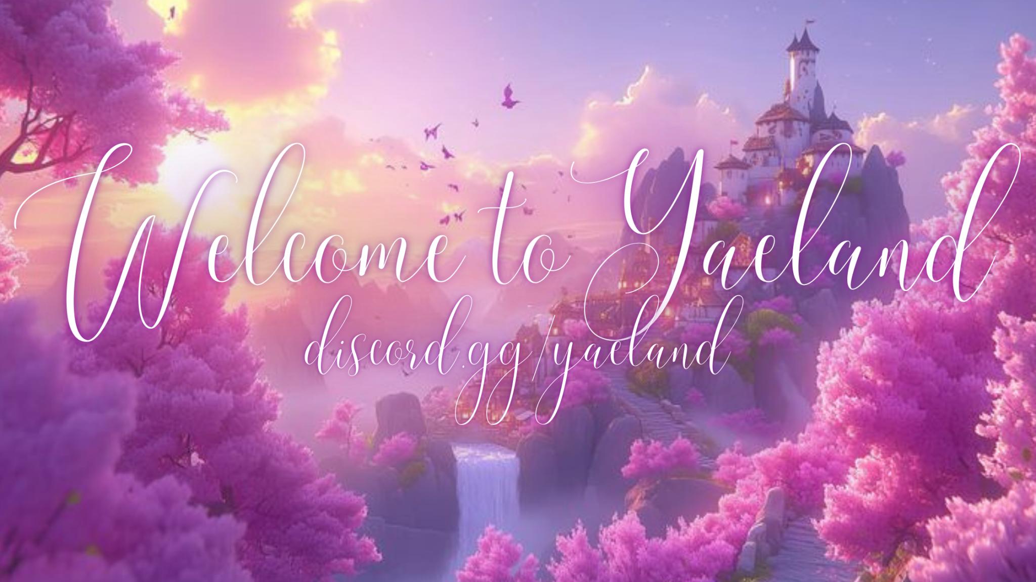 Discovery splash banner for Yaeland 𝟅𝟈 Discord server