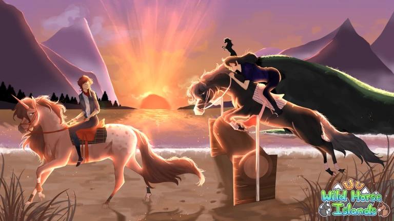 Discovery splash banner for Wild Horse Islands 🐴 Discord server