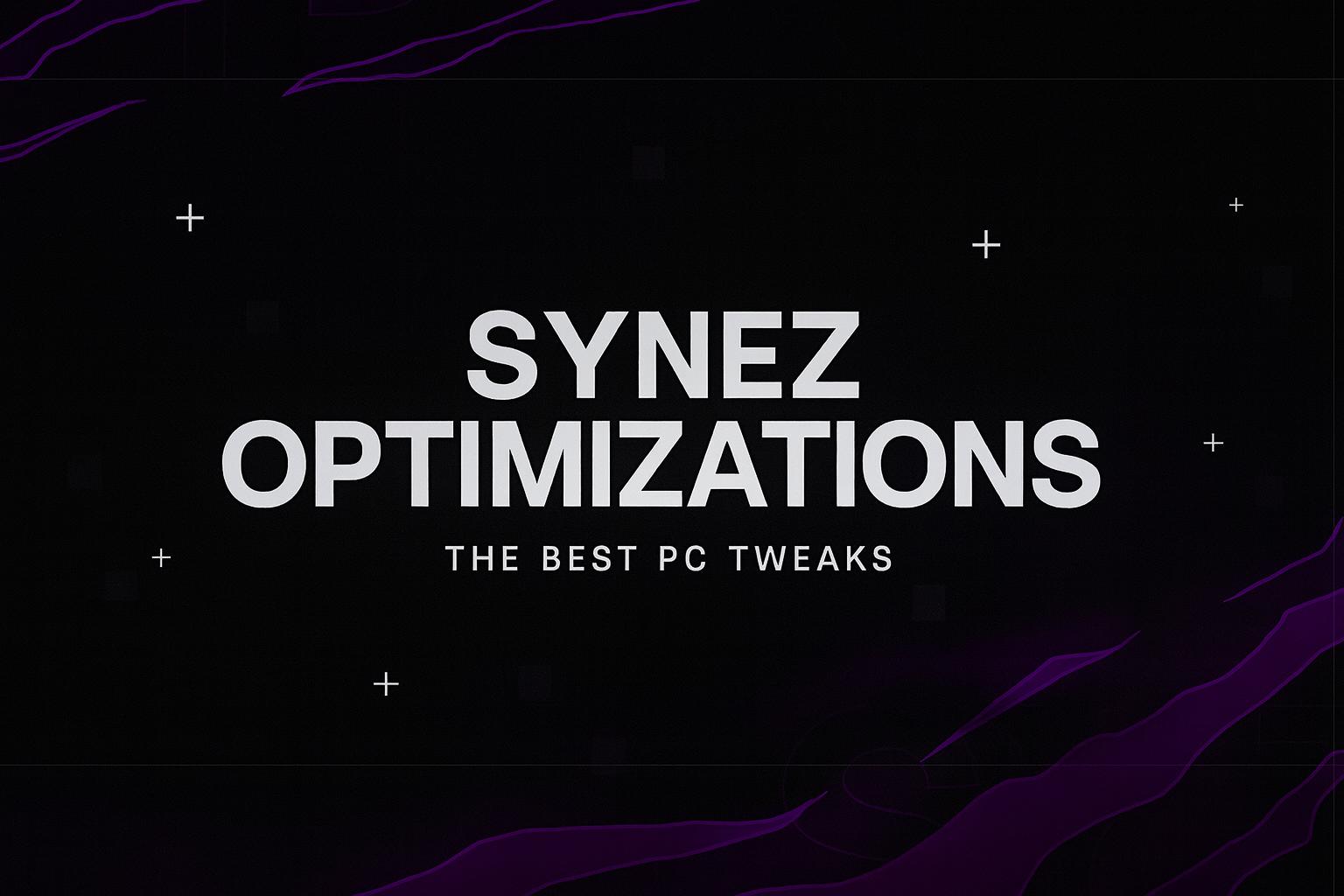 Discovery splash banner for Synez Optimizations Discord server