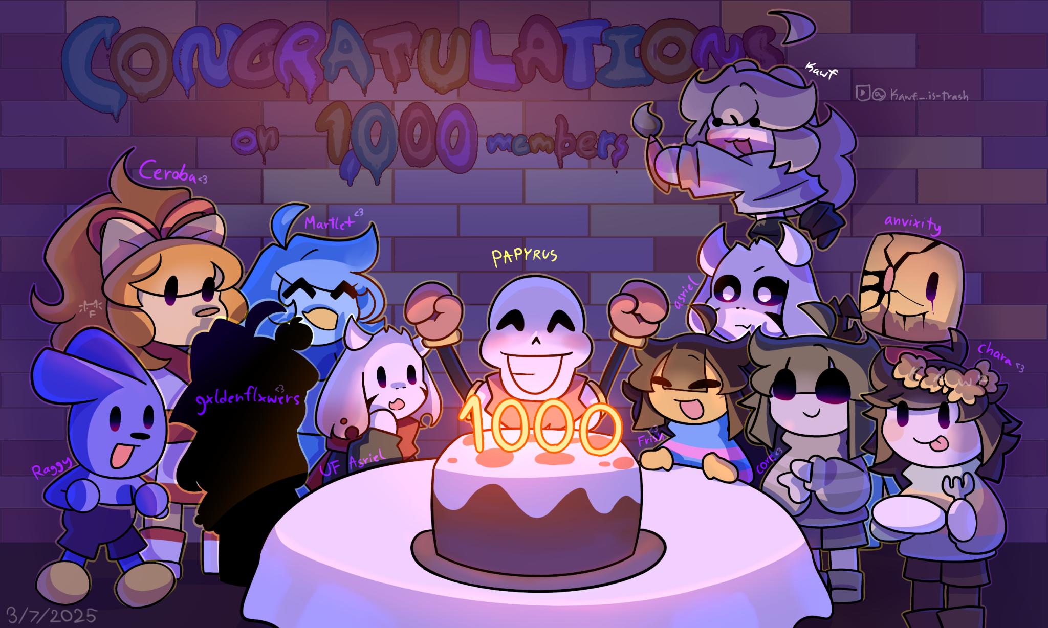 Discovery splash banner for 💀PAPYRUS🍝 Discord server