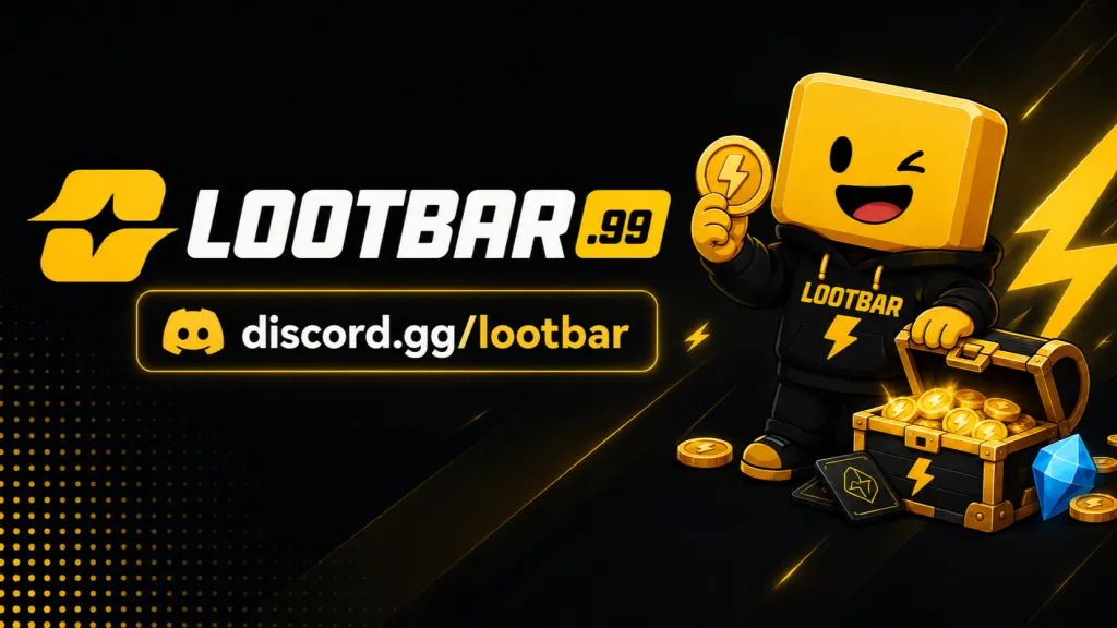 Discovery splash banner for Lootbar Trading Hub Discord server