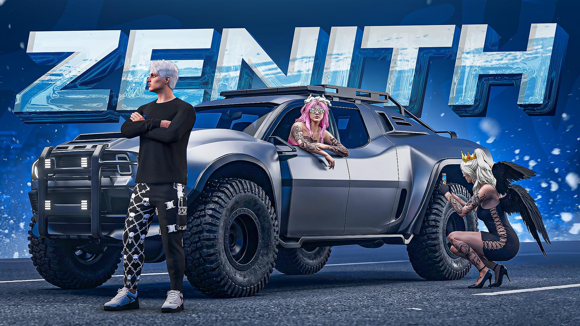 Discovery splash banner for Zenith Community Discord server