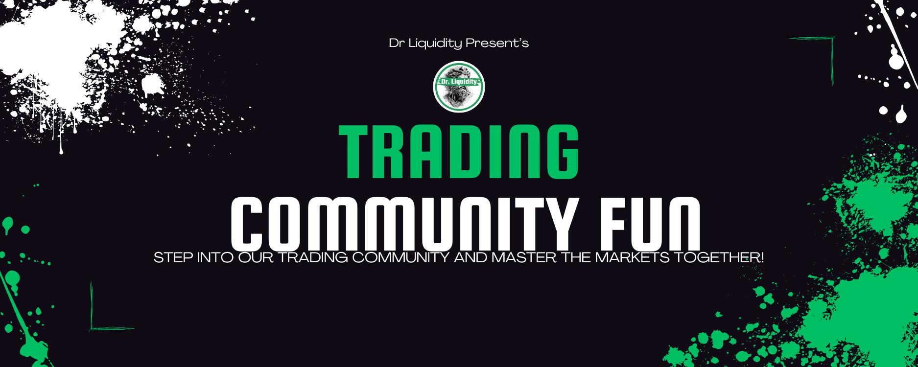 Discovery splash banner for Dr Liquidity Traders Discord server