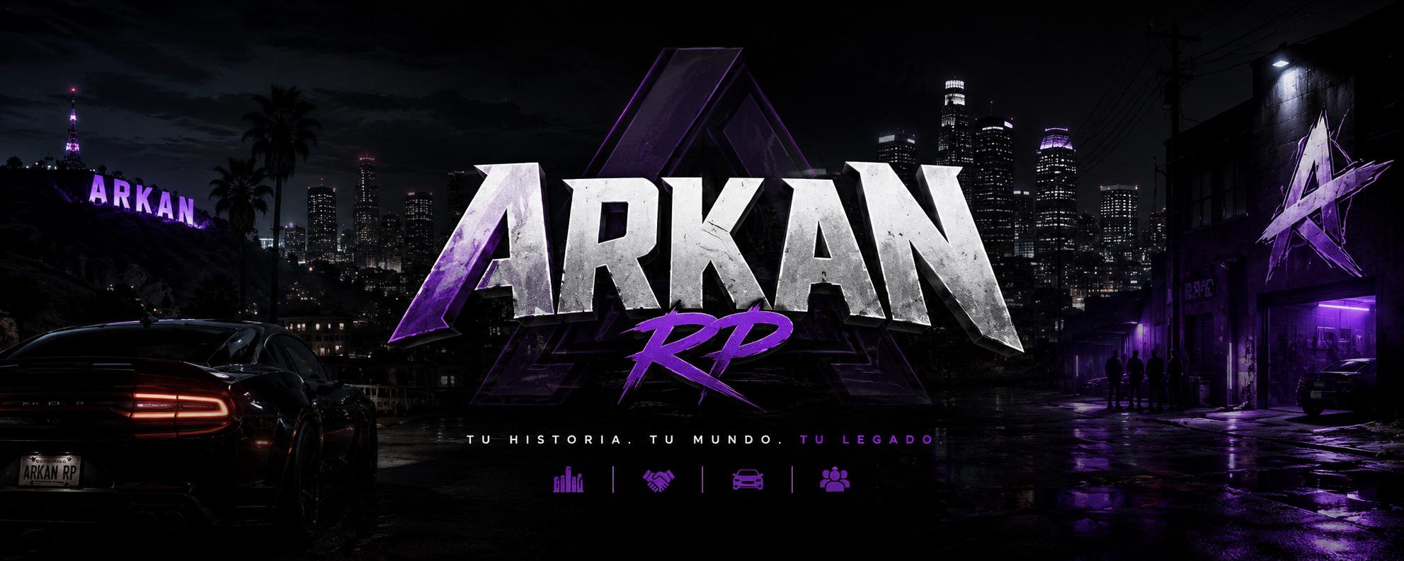 Discovery splash banner for Arkan RP | Español | ER:LC Discord server