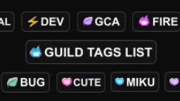 Discovery splash banner for Guild Tags | 55k+ Guilds Server Tags Discord server