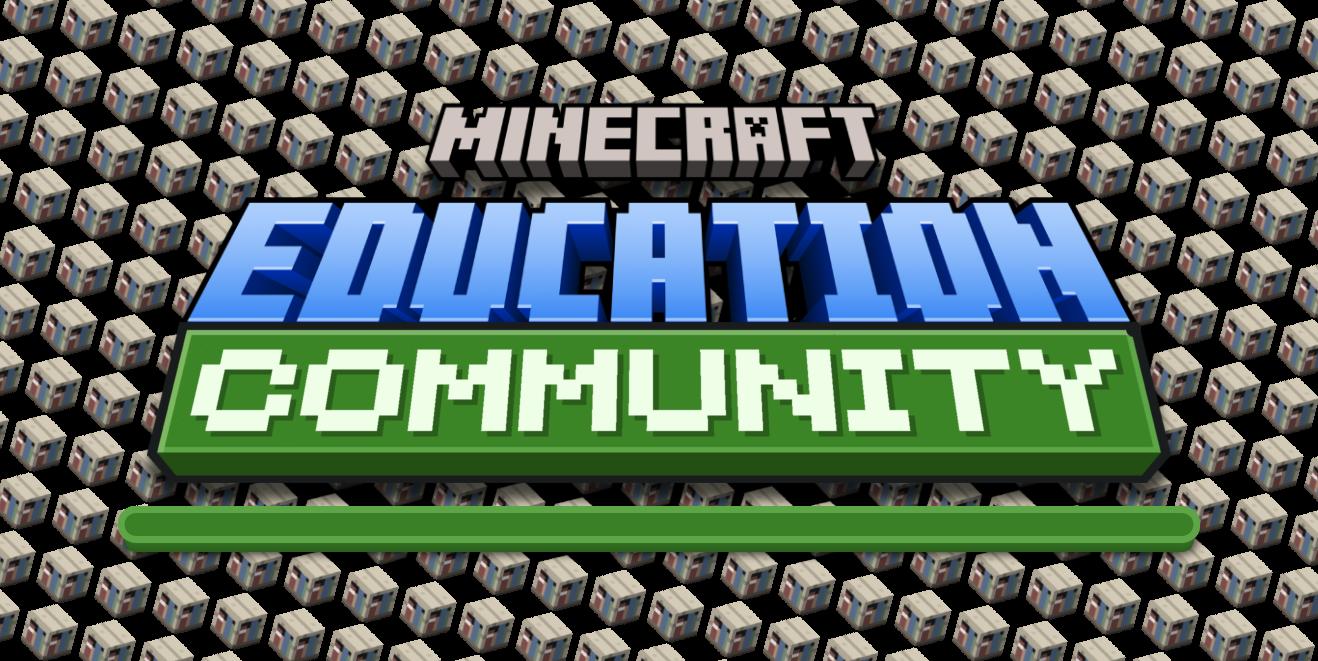 Discovery splash banner for Minecraft Education Community Support Center Discord server