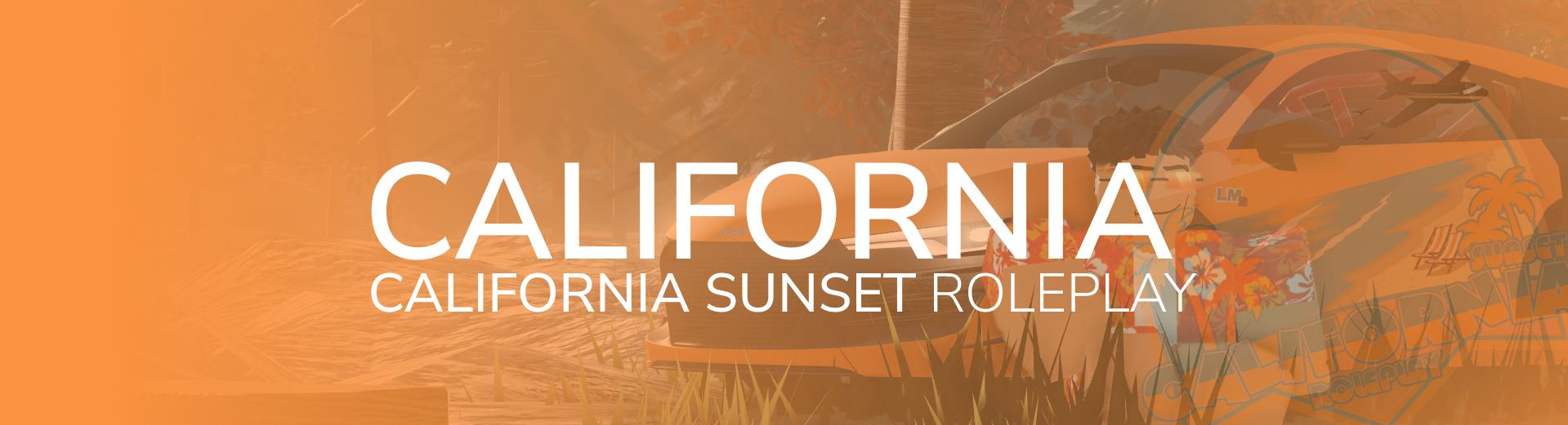 Discovery splash banner for California Sunset Roleplay Discord server