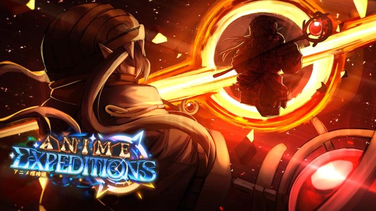 Discovery splash banner for Anime Expeditions | Codes & Leaks & Updates & Guides Discord server
