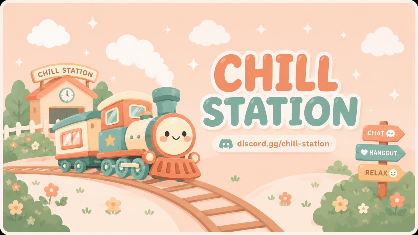 Discovery splash banner for Chill Station Discord server