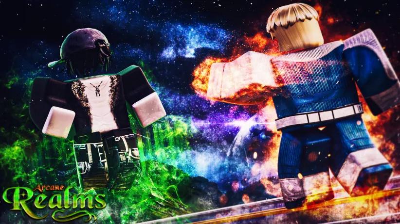 Discovery splash banner for Arcane Realms Discord server