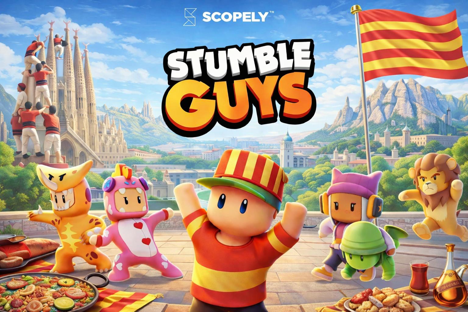 Discovery splash banner for Stumble Guys Catalan Discord server