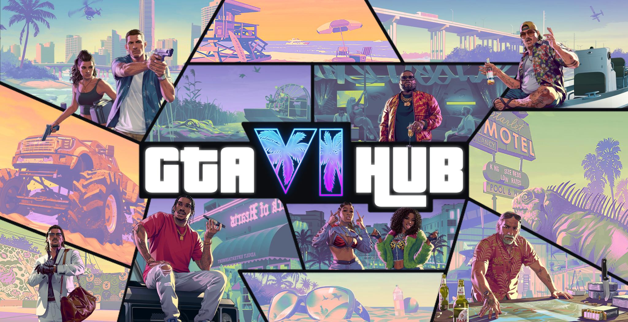 Discovery splash banner for GTA VI HUB Discord server