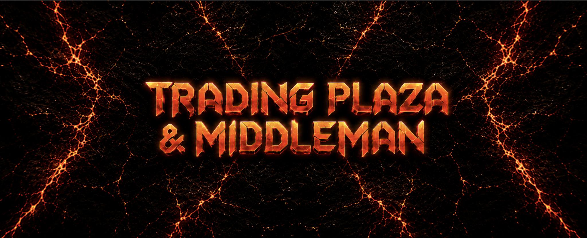 Discovery splash banner for UNWO's Trading Plaza & Middleman Services | GAG Stock Notifier Discord server