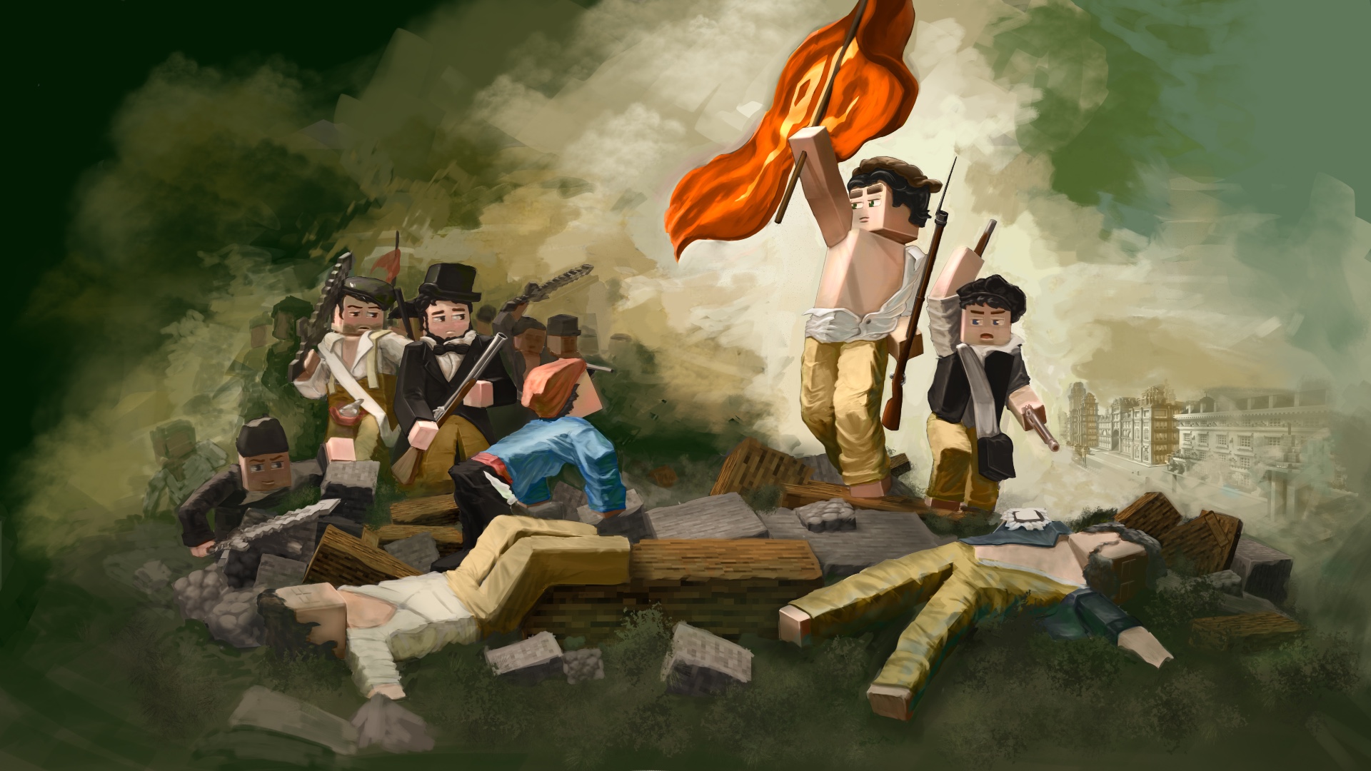 Discovery splash banner for PolitCraft Discord server