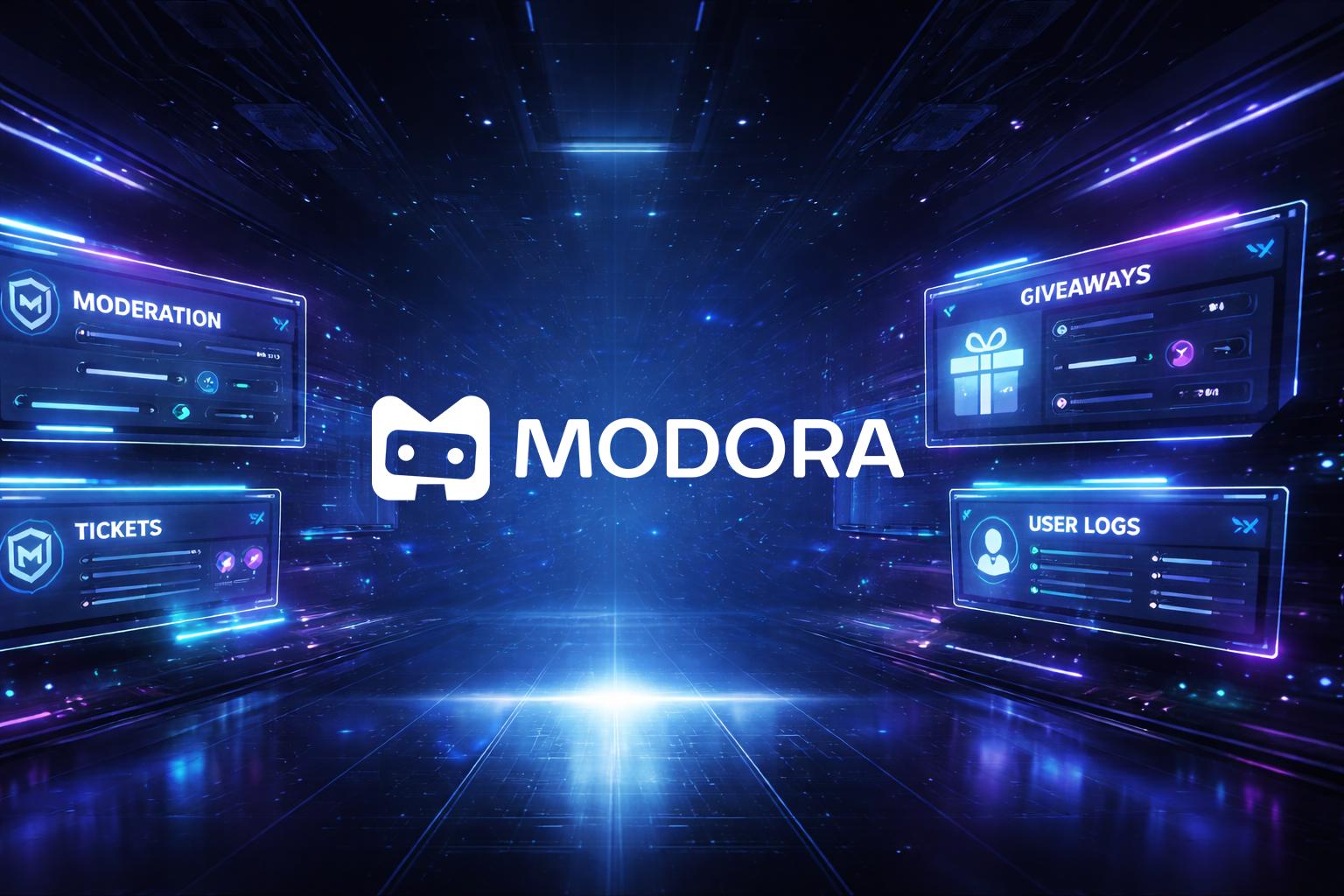 Discovery splash banner for Modora | Making Discord great again Discord server