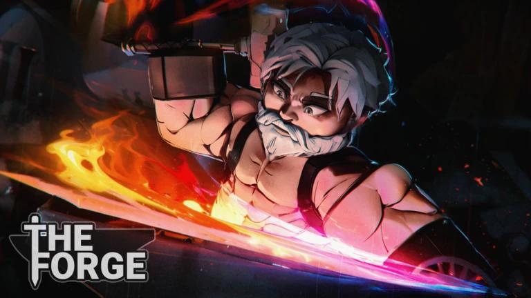 Discovery splash banner for The Forge (Roblox) Discord server