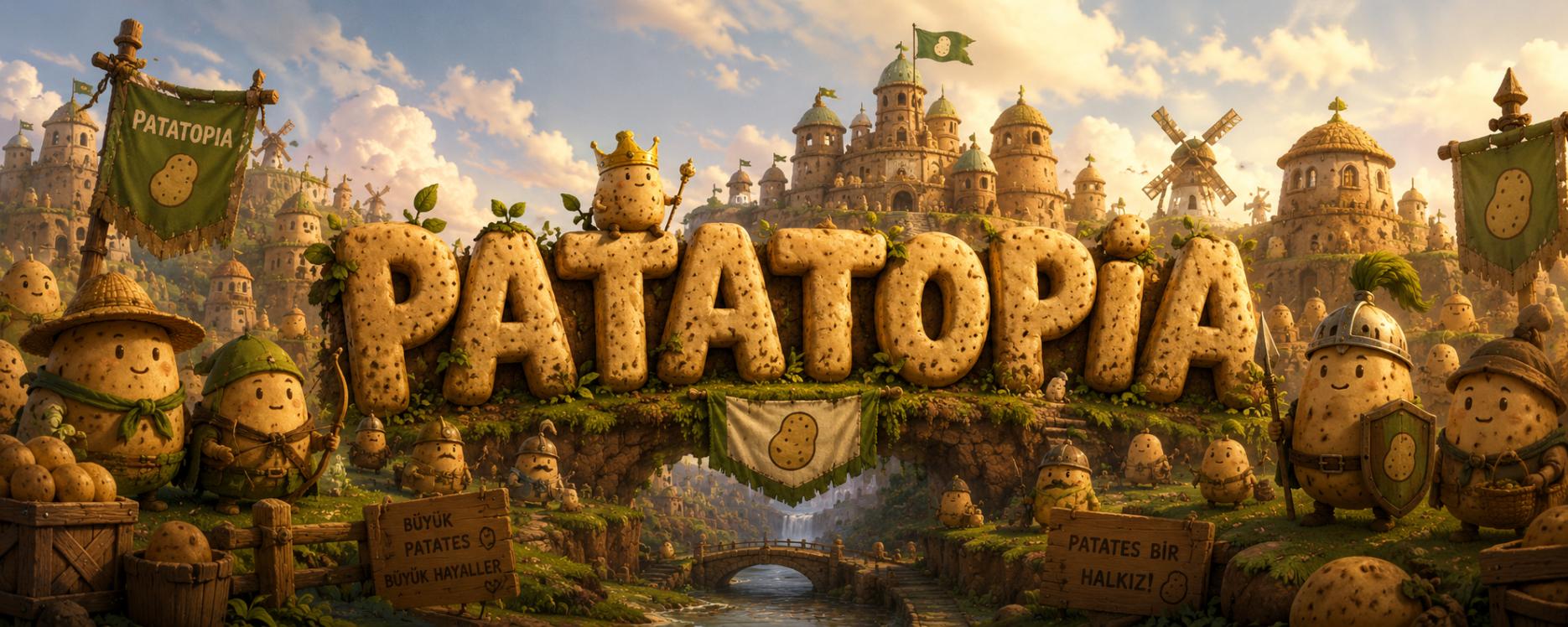 Discovery splash banner for Patatopia Discord server
