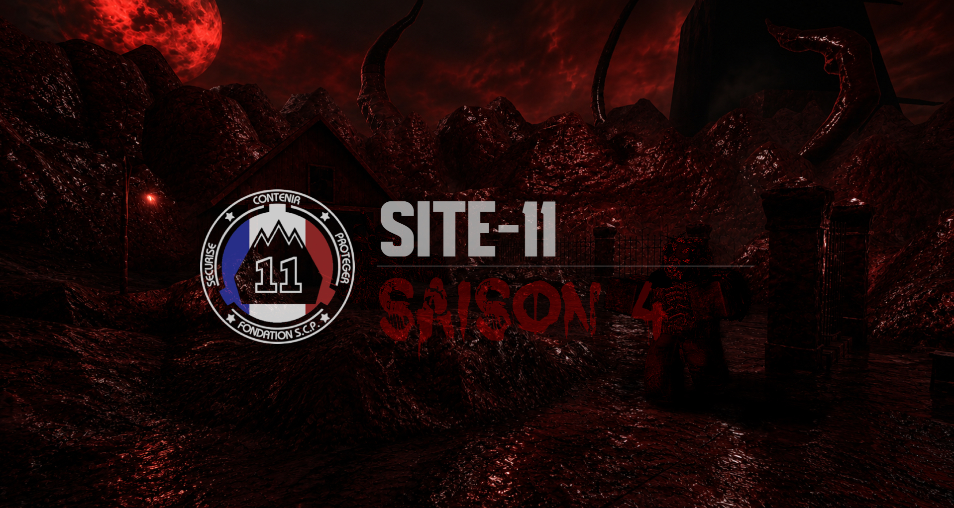 Discovery splash banner for SITE-11 | SCP RolePlay Discord server
