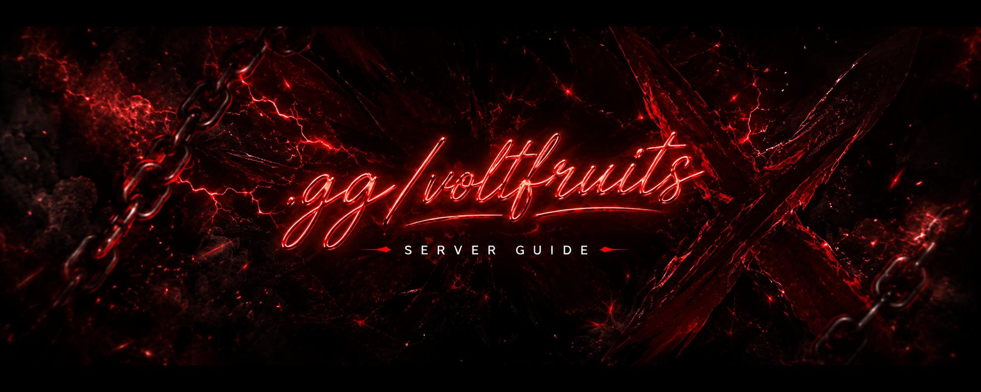 Discovery splash banner for VOLT FRUITS | 1 Inv = 15 Robux Discord server