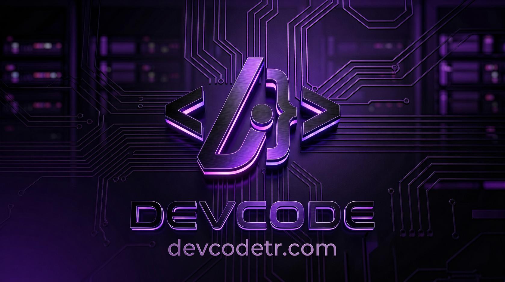 Discovery splash banner for Devcode Community | devcodetr.com Discord server